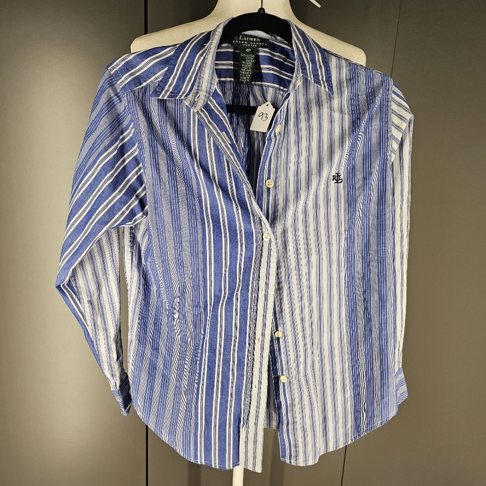Lauren Striped Button Down